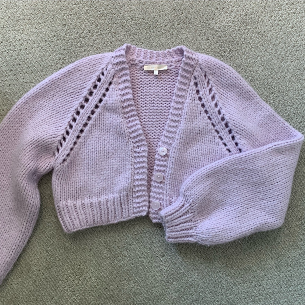 Love Shack Fancy Chunky Knit Cardigan